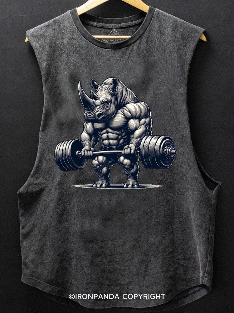 Barbell Weightlifting Rhino SCOOP BOTTOM COTTON TANK