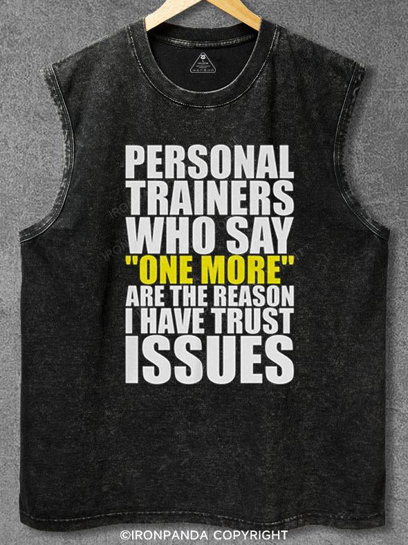 Trust Issues Washed Gym Tank