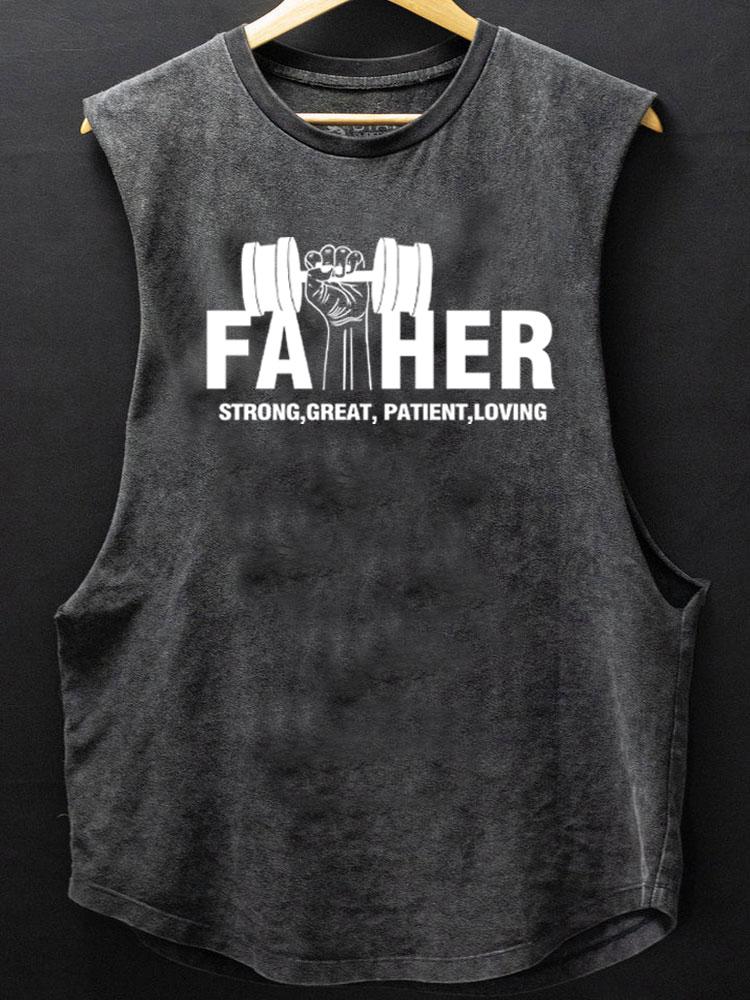 gym father SCOOP BOTTOM COTTON TANK