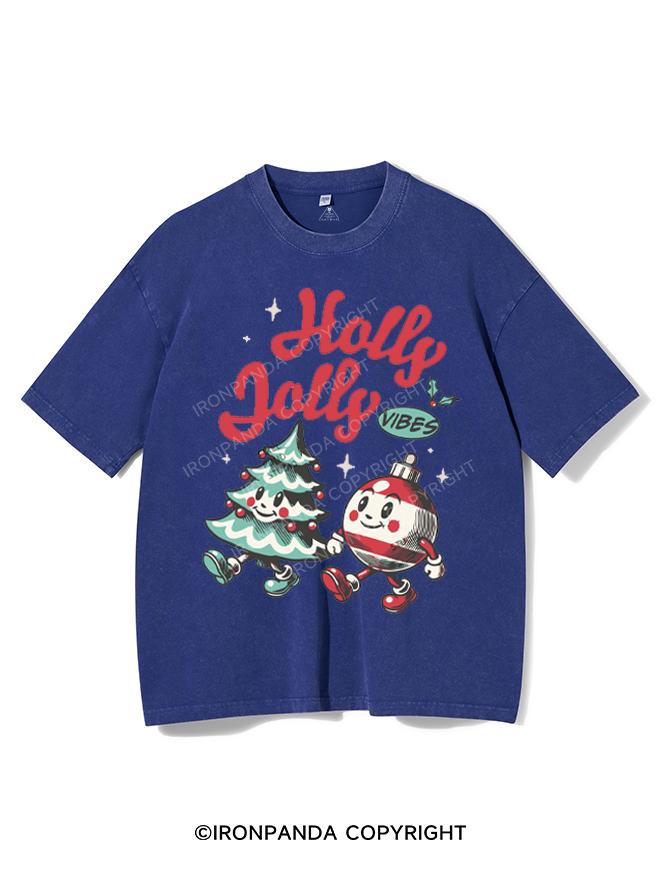 HOLLY JOLLY VIBES VINTAGE GYM SHIRT