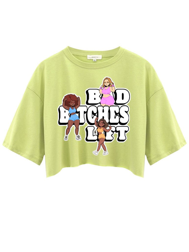 BBL Graphic wasted Crop Tops