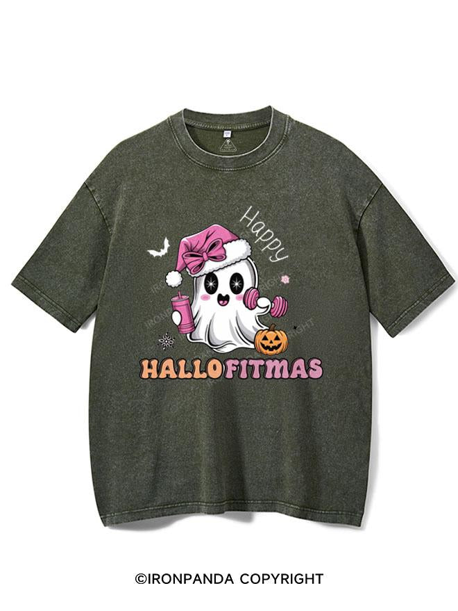 HAPPY HALLOFITMAS VINTAGE GYM SHIRT