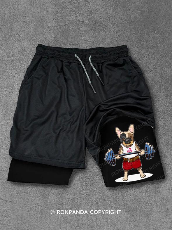 I heart papa dog Performance Training Shorts