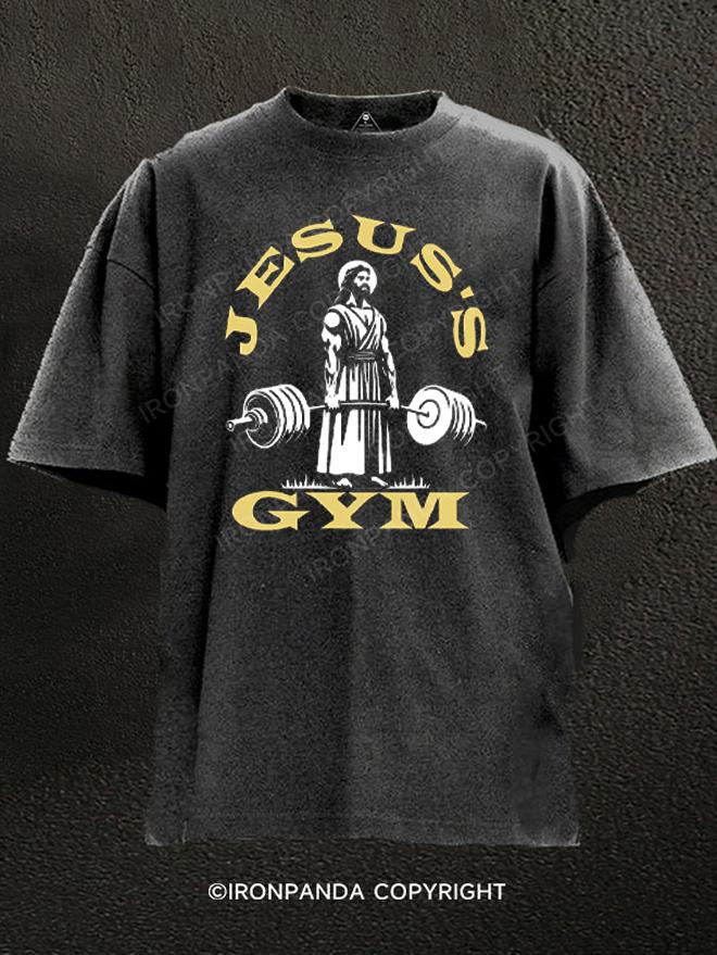 JESUS'S GYM Washed Gym Shirt