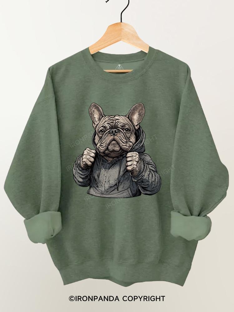 Boxing bulldog Gym Sweatshirt