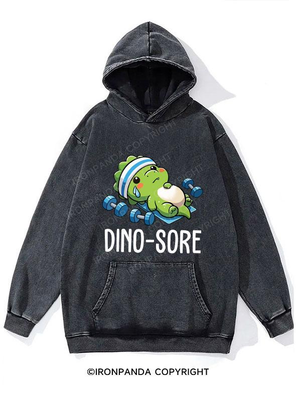 DINO-SORE Washed Gym Hoodie