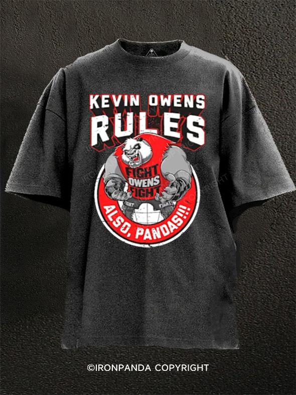 Kevin Owens Also Pandas Washed Gym Shirt