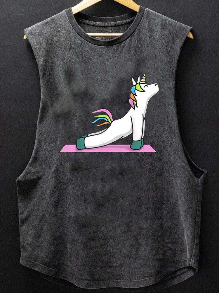 Yoga Unicorn Scoop Bottom Cotton Tank