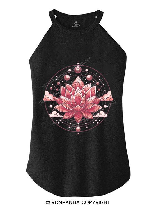 PEACE & LOTUS TRI ROCKER COTTON TANK