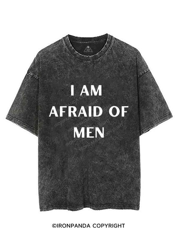 I AM AFRAID OF MEN VINTAGE GYM SHIRT