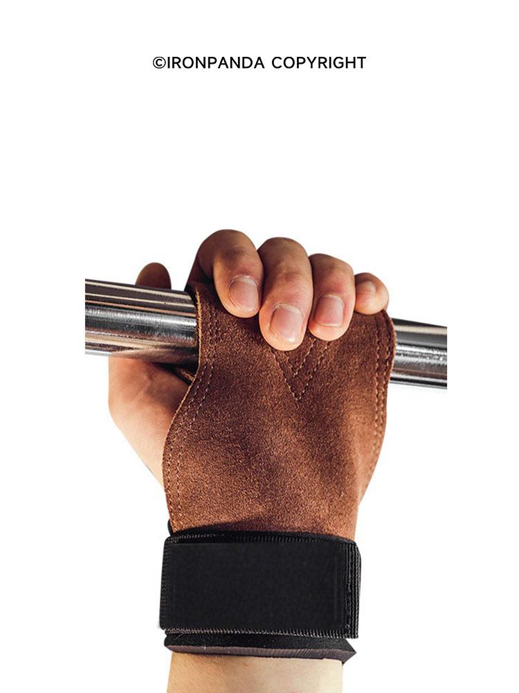 IronPanda Cowhide Weightlifting Grip