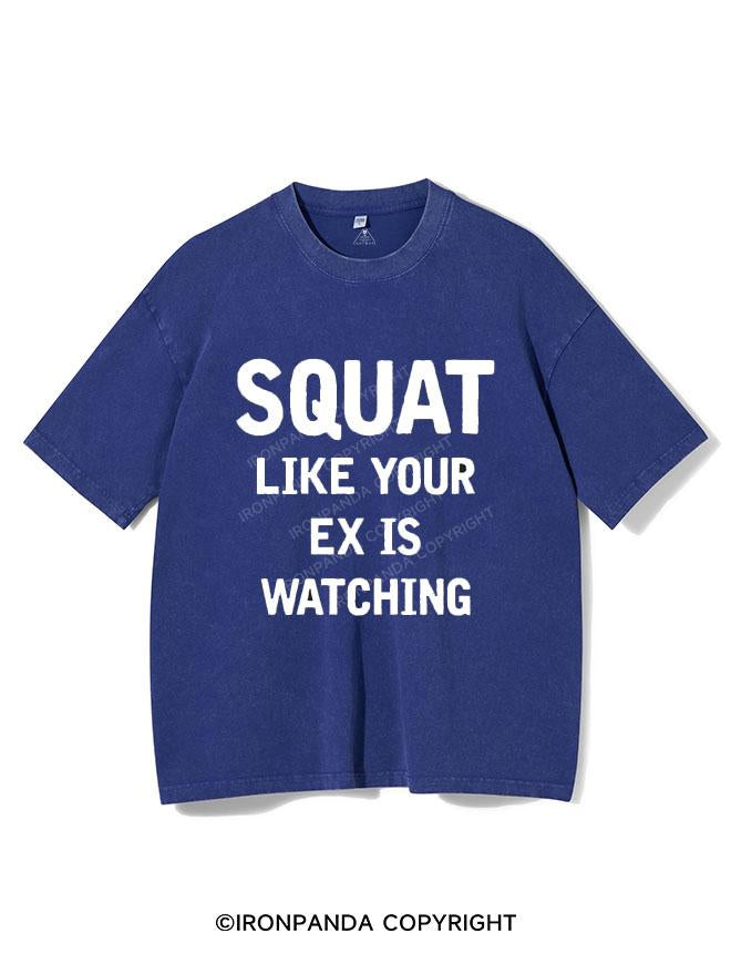 SQUAT LIKE YOUR EX IS WATCHING  VINTAGE GYM SHIRT