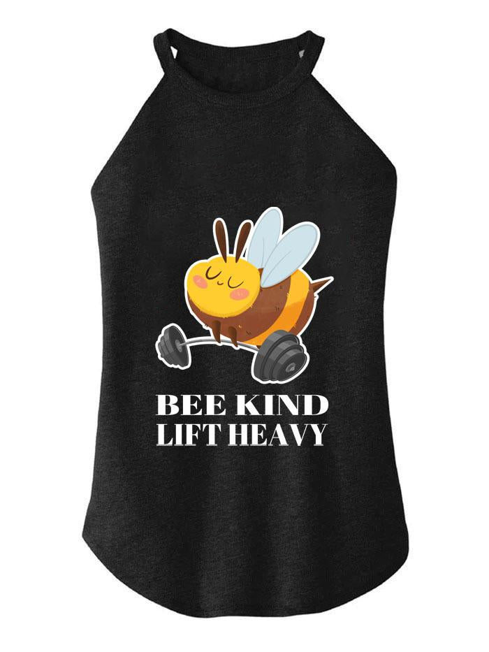 BEE KIND LIFT HEAVY ROCKER COTTON TANK