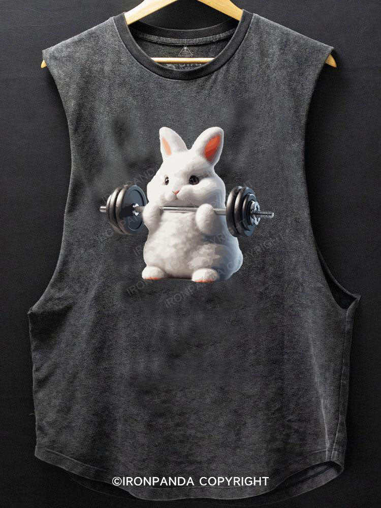 weightlifting rabbit SCOOP BOTTOM COTTON TANK