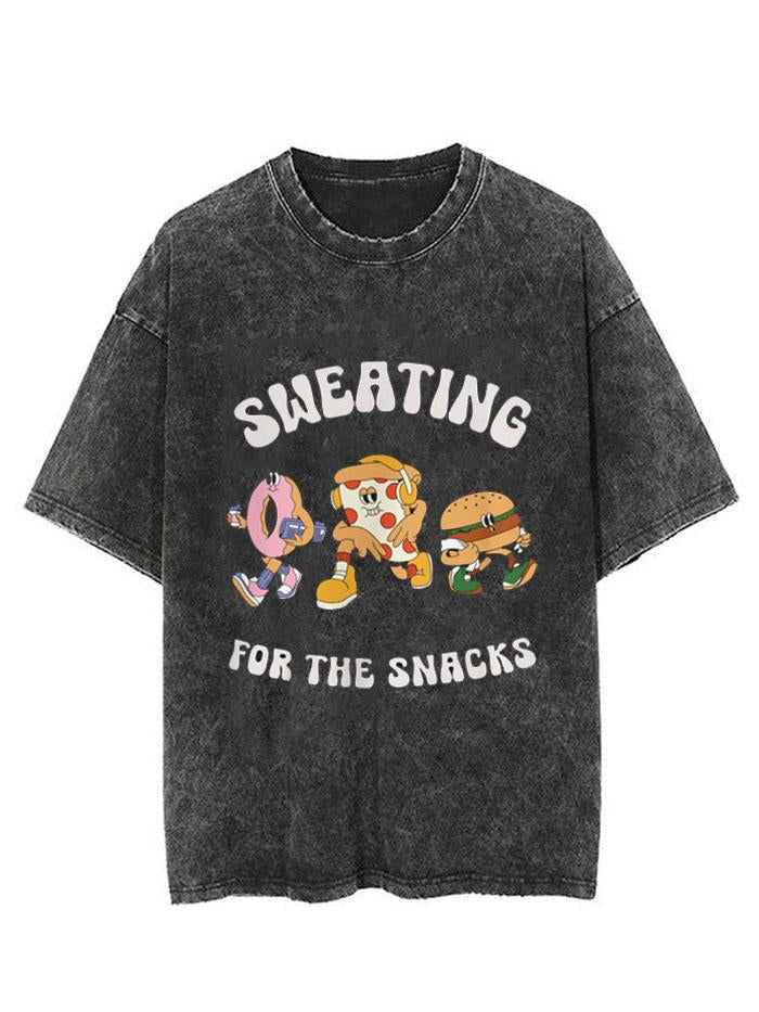 SWEATING FOR THE SNACKS VINTAGE GYM SHIRT