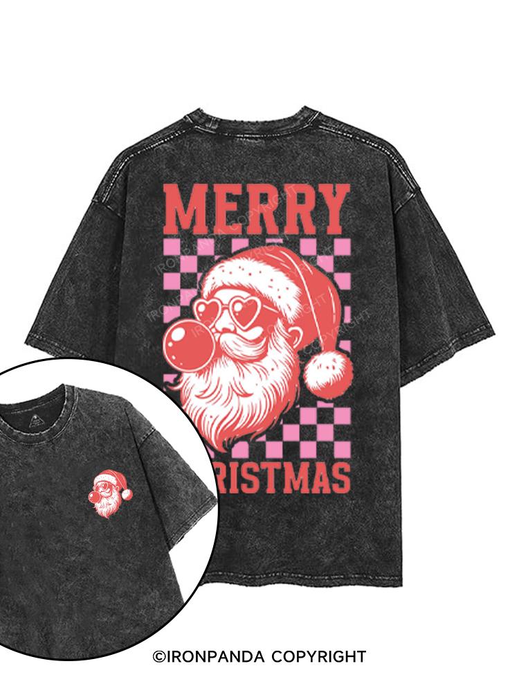 MERRY CHRISTMAS printed Gym Shirt