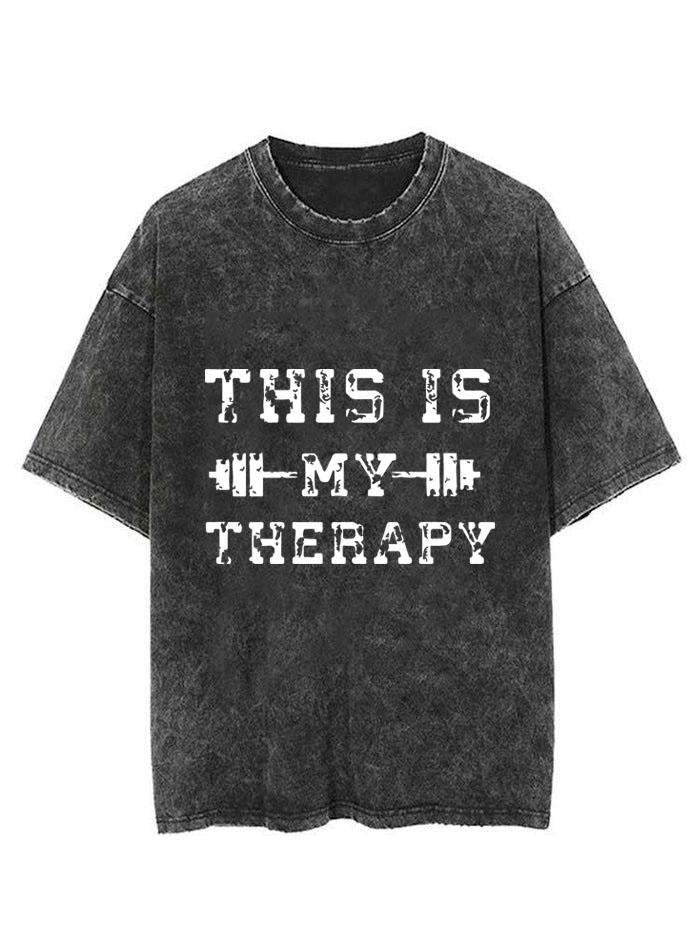 THIS IS MY THERAPY VINTAGE GYM SHIRT