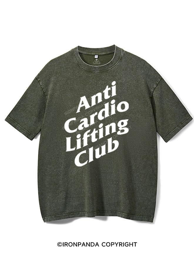 ANTI CARDIO LIFTING CLUB VINTAGE GYM SHIRT