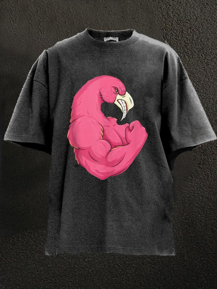 Weightlifting Flamingo Washed Gym Shirt