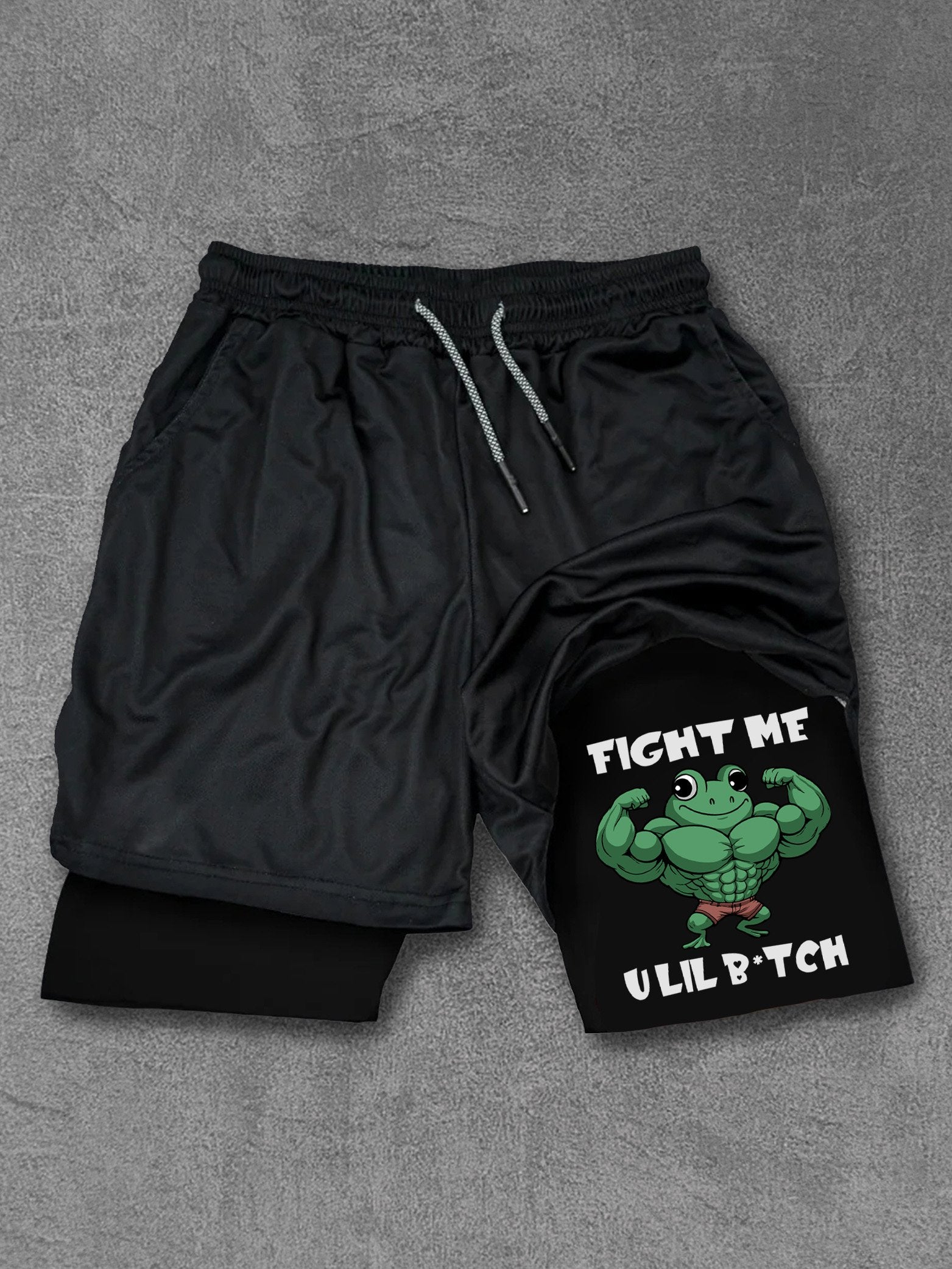 fight me frog Performance Training Shorts