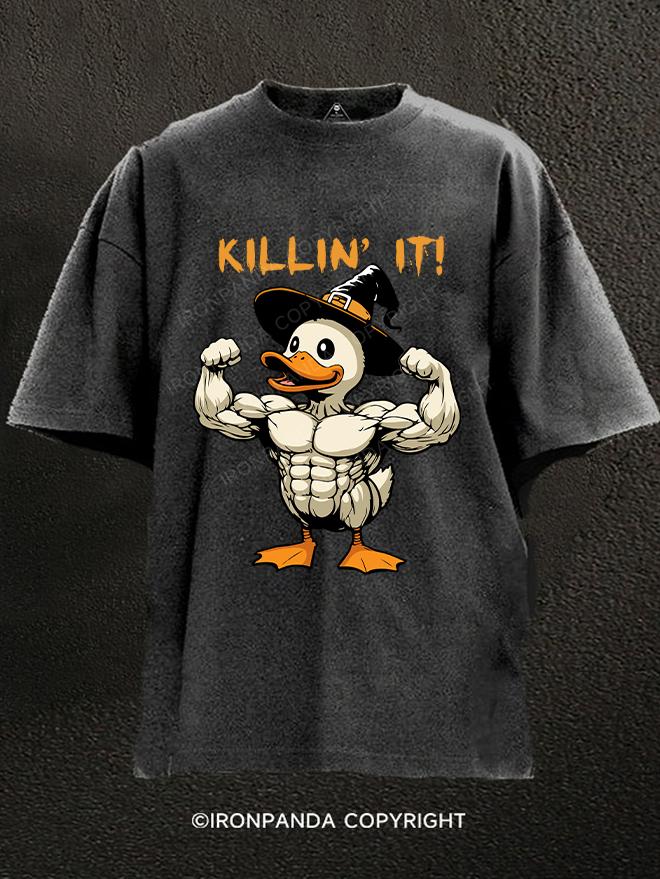 killin' it! Washed Gym Shirt