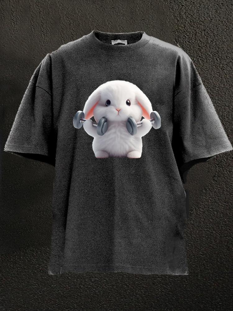 Gym Rabbit Washed Gym Shirt