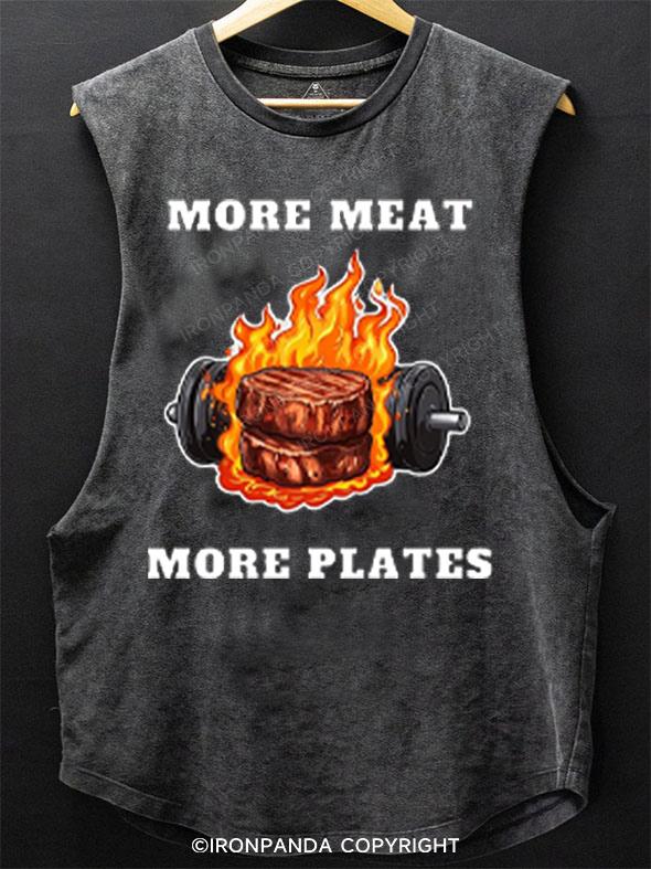 More Meat More Plates SCOOP BOTTOM COTTON TANK