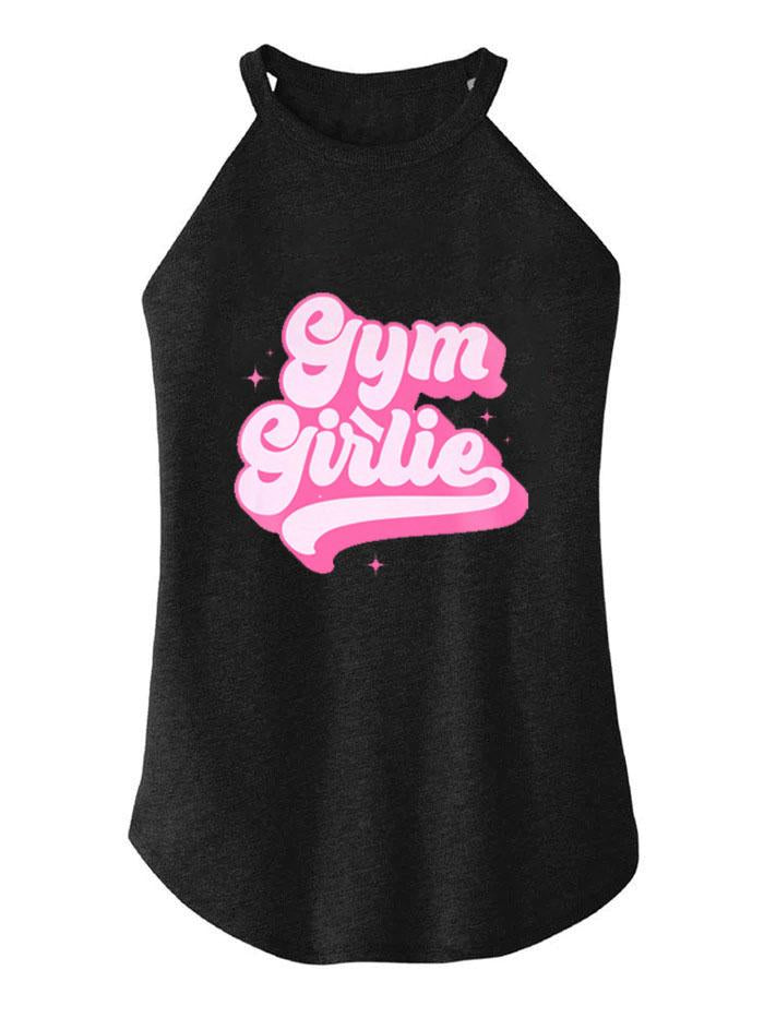 GYM GIRLIE TRI ROCKER COTTON TANK