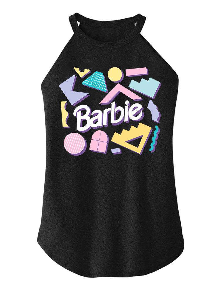 BARBIE 80S PASTEL Tri Rocker Cotton Tank