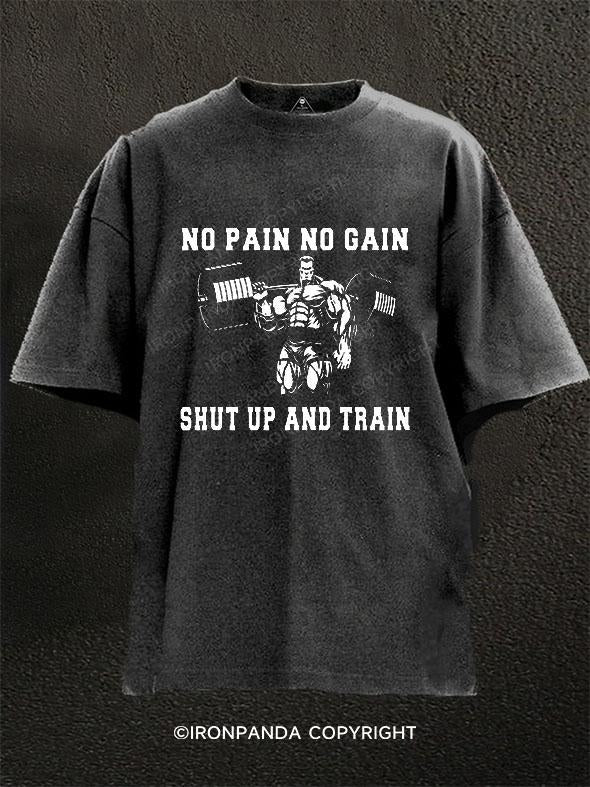 No Pain No Gain Washed Gym Shirt