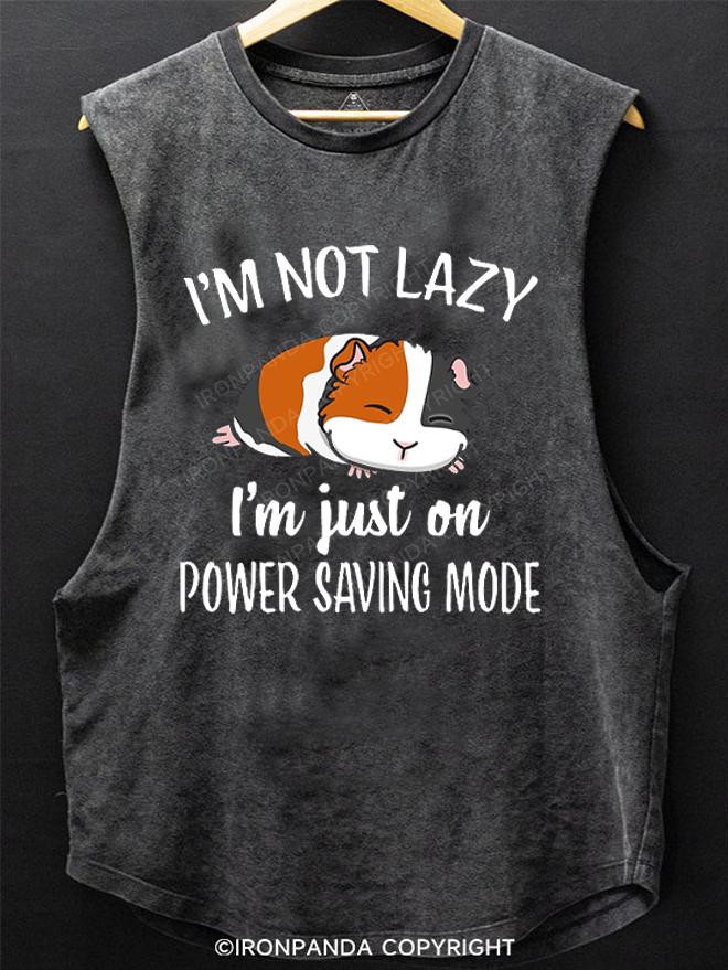 I'm not lazy SCOOP BOTTOM COTTON TANK