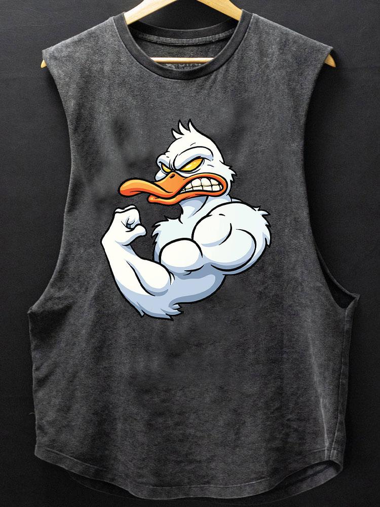 muscle duck SCOOP BOTTOM COTTON TANK