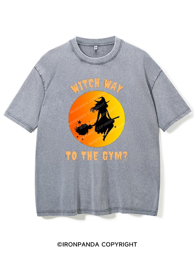 WITCH WAY TO THE GYM VINTAGE GYM SHIRT