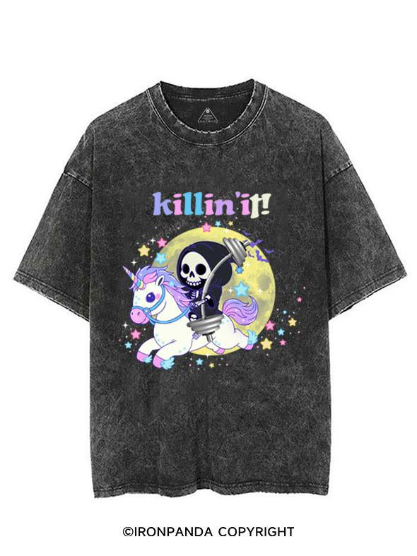 KILLIN' IT  VINTAGE GYM SHIRT