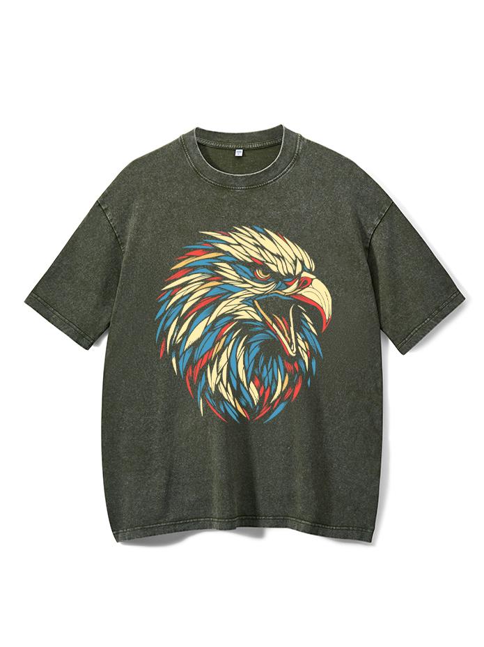 Eagle Head Washed Gym Shirt