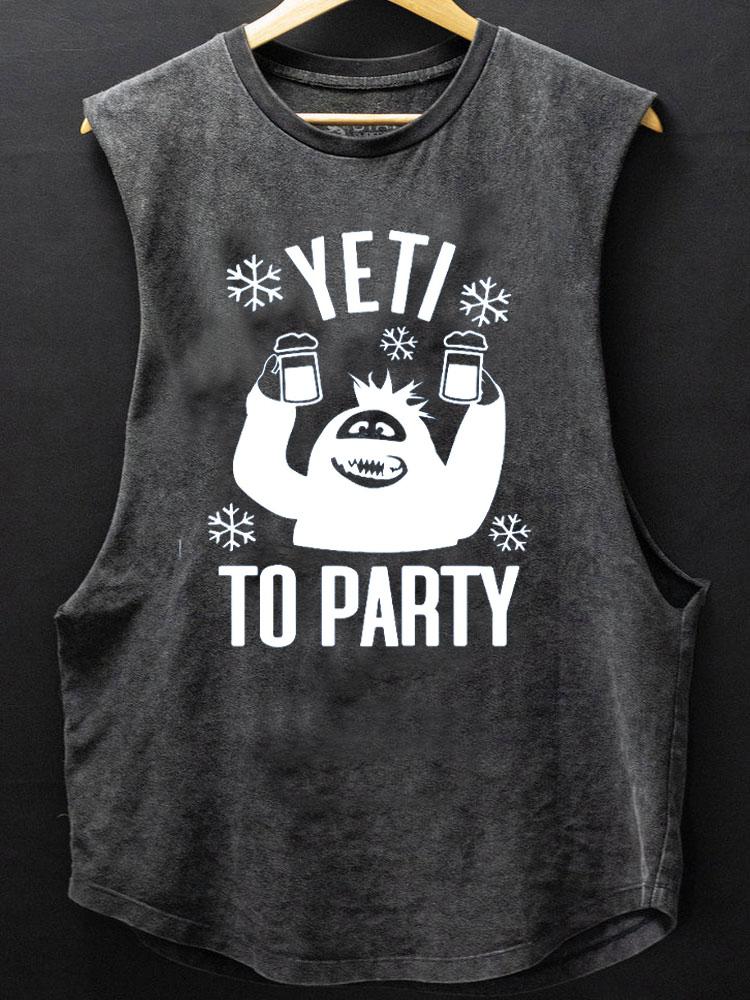 yeti to party beer SCOOP BOTTOM COTTON TANK