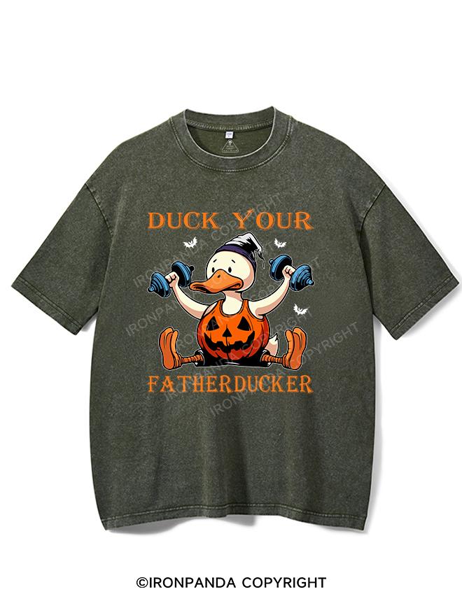 DUCK YOUR FATHERDUCKER VINTAGE GYM SHIRT