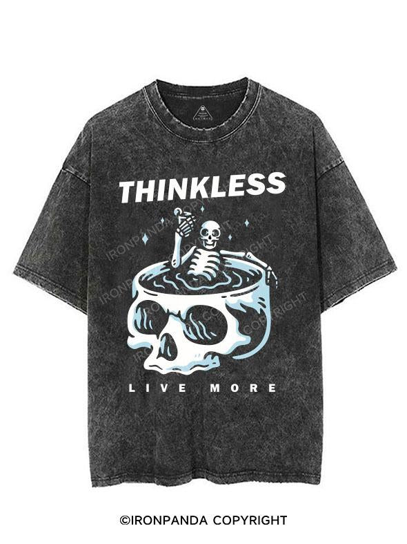 THINKLESS LIVE MORE VINTAGE GYM SHIRT