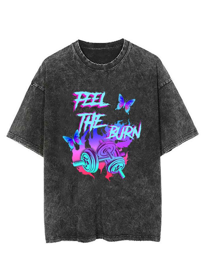 FEEL THE BURN VINTAGE GYM SHIRT