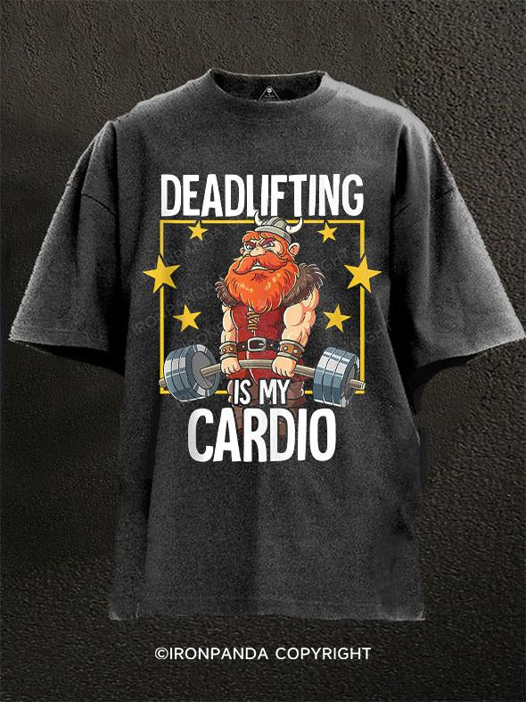 Viking Gym Weight Training Deadlift Washed Gym Shirt