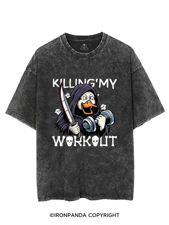 KILLING MY WORKOUT VINTAGE GYM SHIRT