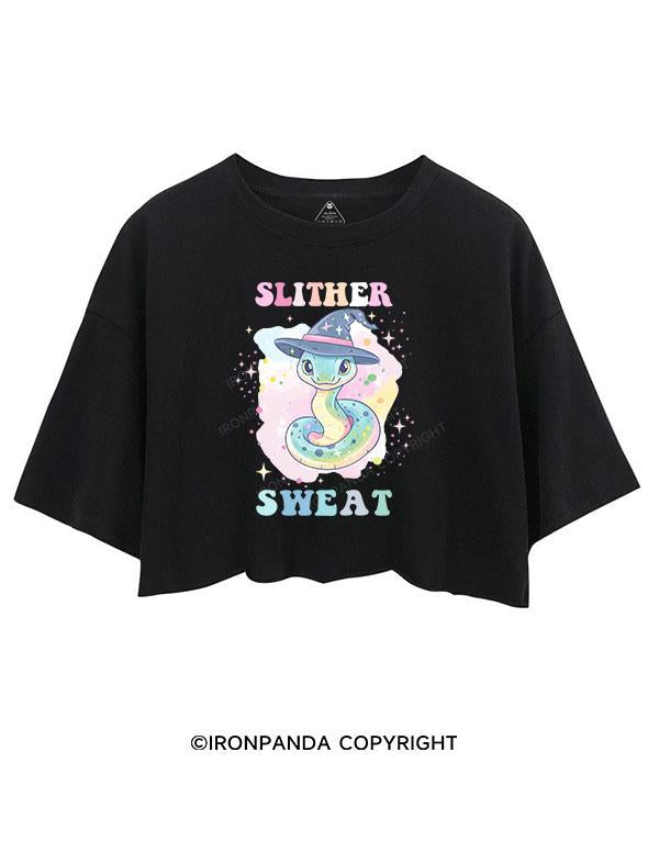 SLITHER SWEAT CROP TOPS