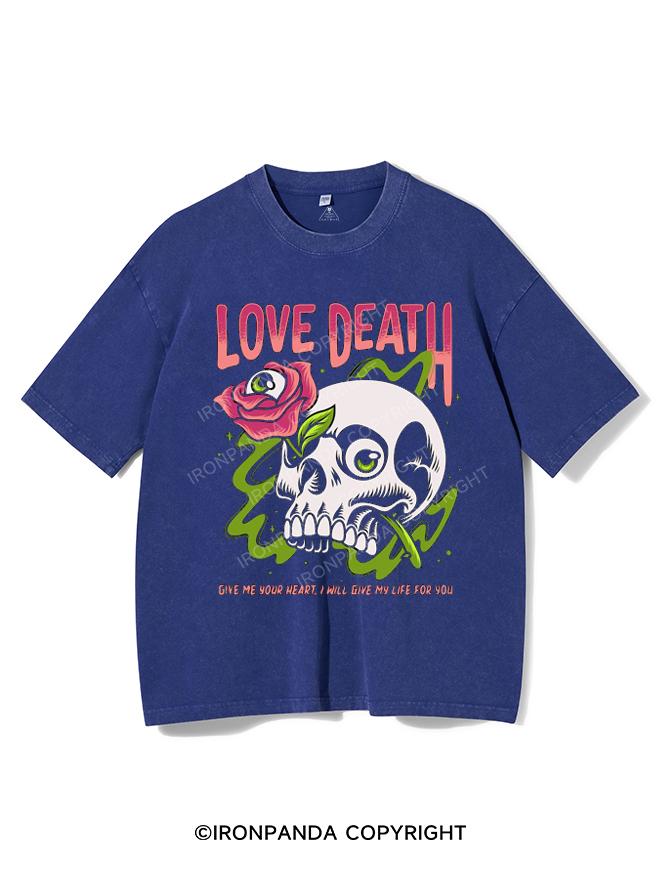 LOVE DEATH VINTAGE GYM SHIRT