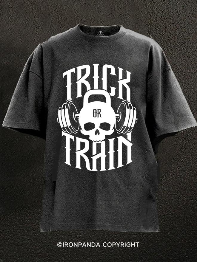 Trick or Train Washed Gym Shirt