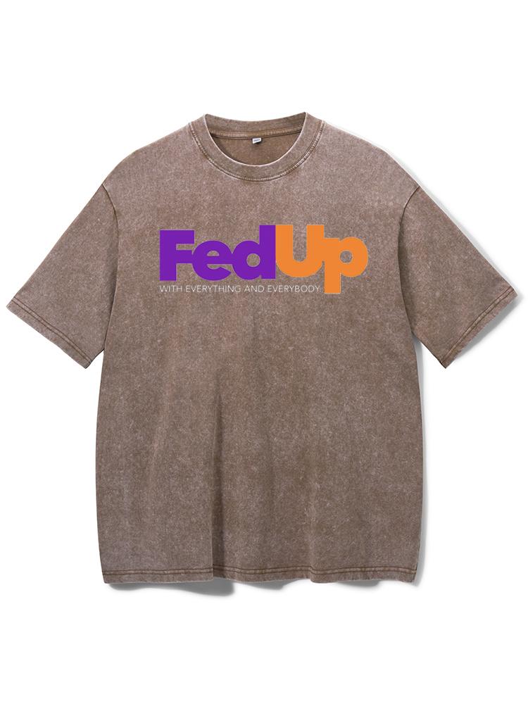 FedUp Washed Gym Shirt