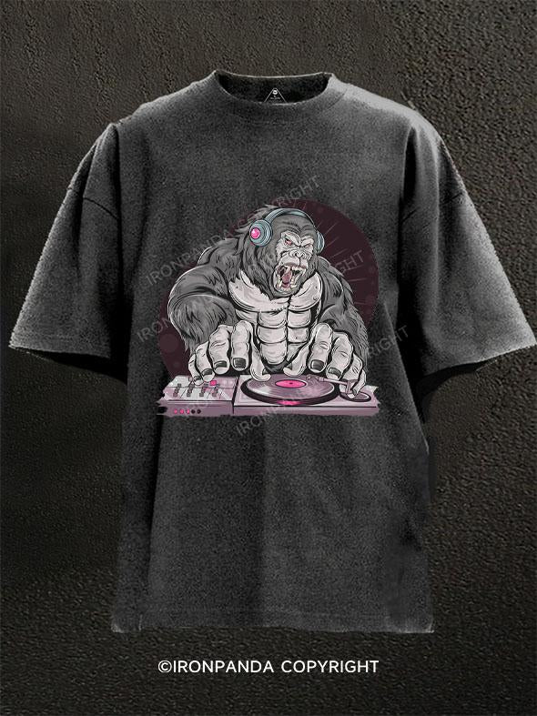 Muscles Gorilla Washed Gym Shirt