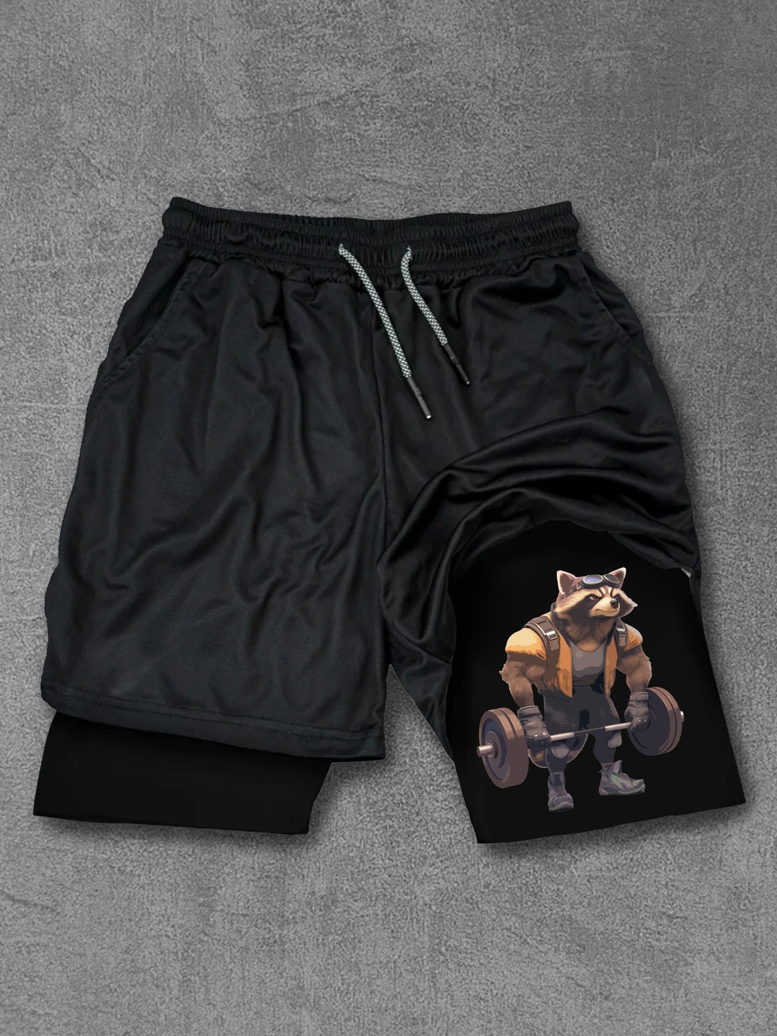 Deadlift Raccoon Performance Training Shorts