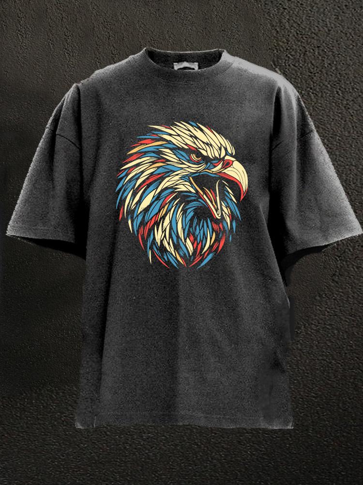 Eagle Head Washed Gym Shirt