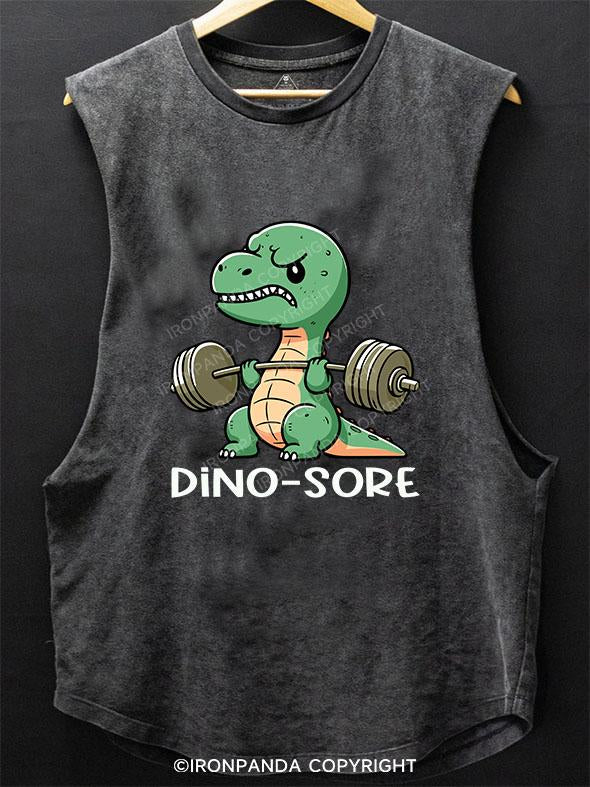 DINO-SORE SCOOP BOTTOM COTTON TANK