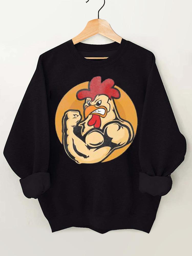 Muscle Chicken Vintage Gym Sweatshirt